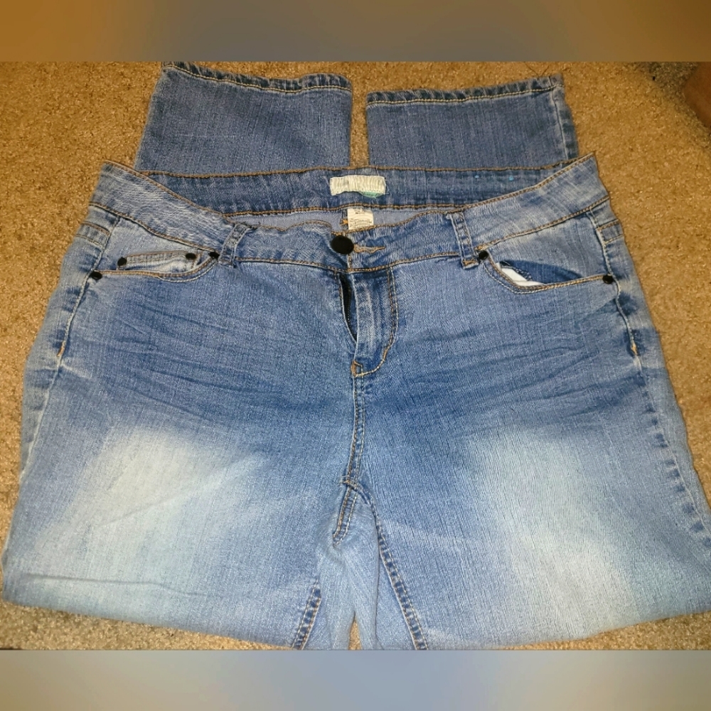Route 66 sz 15/16 capri, jean stretch capri sz 15/16, ladies jean capri sz 16 jr